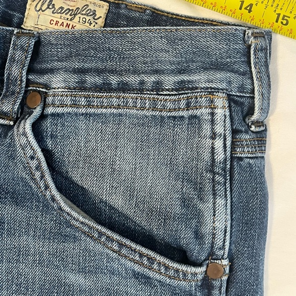 Wrangler Men's Dark Blue “Crank” Bootcut Jeans Size 33/34 - Picture 4 of 11